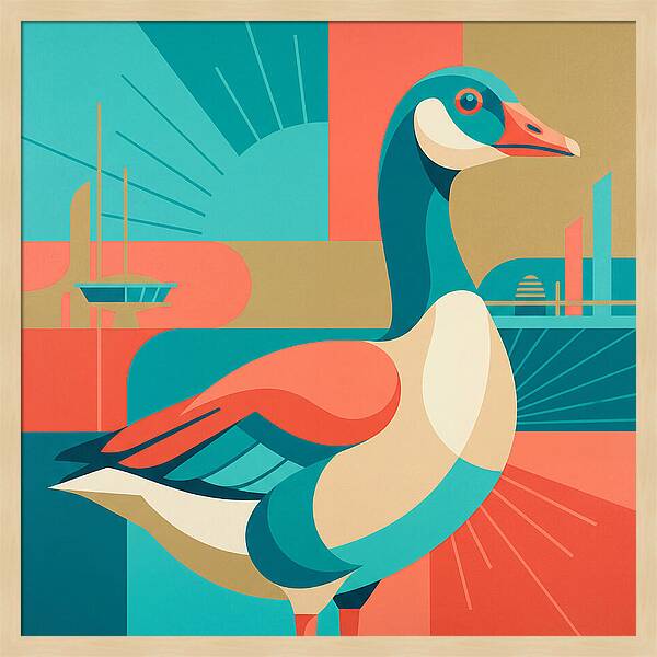 Goose In Vibrant Colors