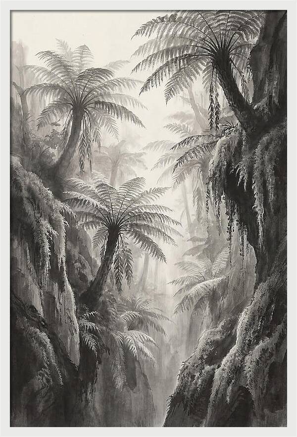 Gorge With Primeval Tree Ferns