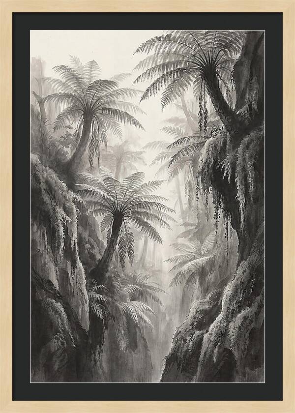 Gorge With Primeval Tree Ferns