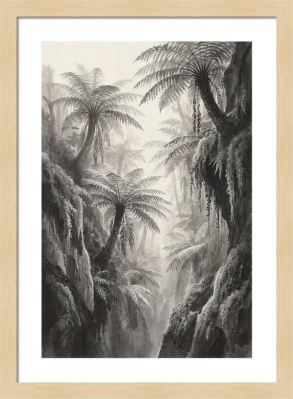 Gorge With Primeval Tree Ferns