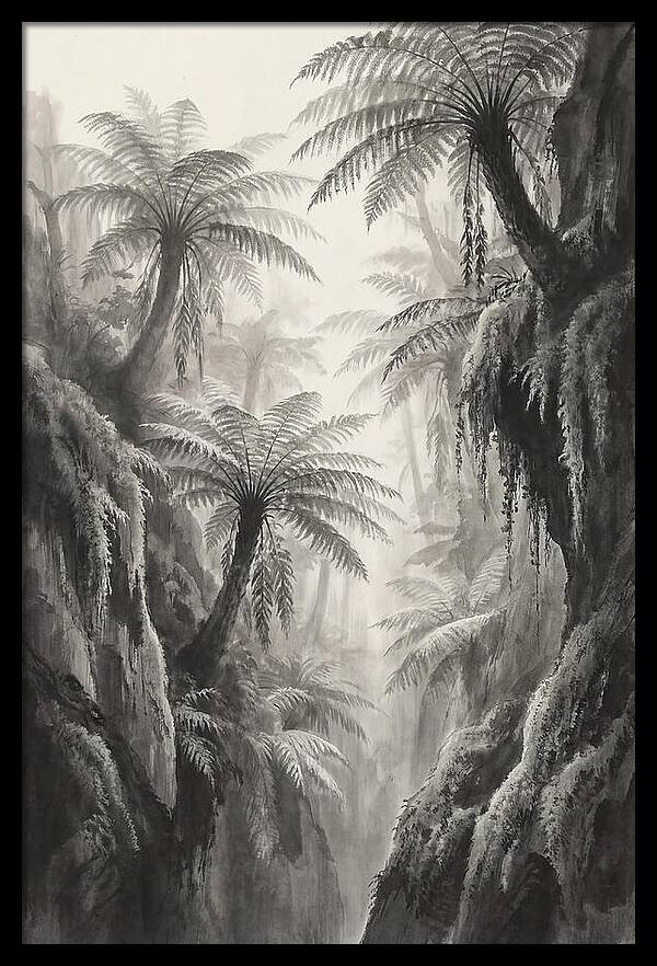 Gorge With Primeval Tree Ferns