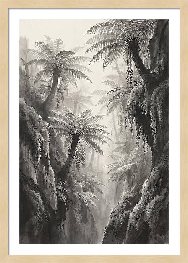 Gorge With Primeval Tree Ferns