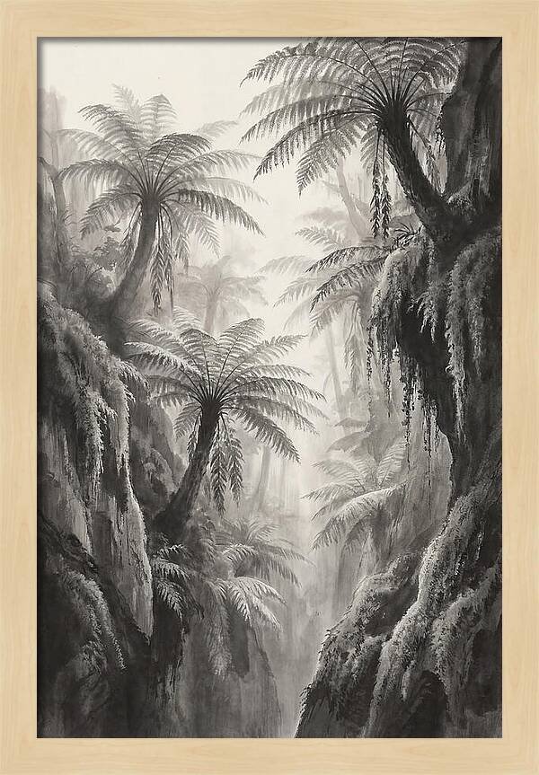 Gorge With Primeval Tree Ferns