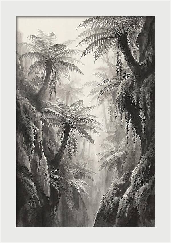 Gorge With Primeval Tree Ferns