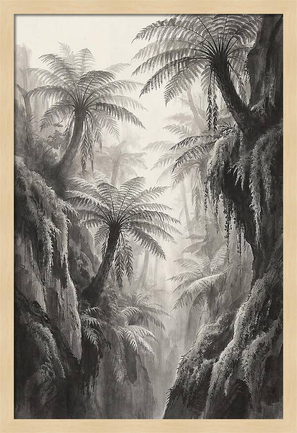 Gorge With Primeval Tree Ferns