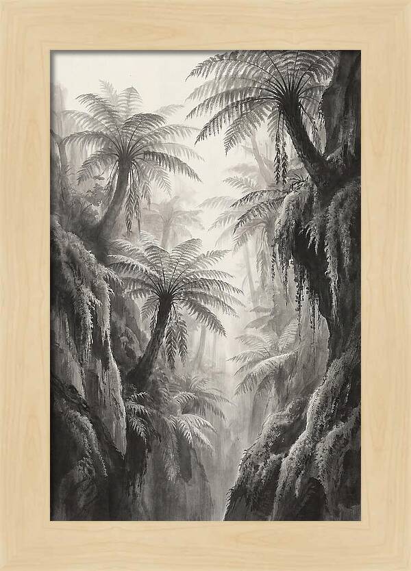 Gorge With Primeval Tree Ferns
