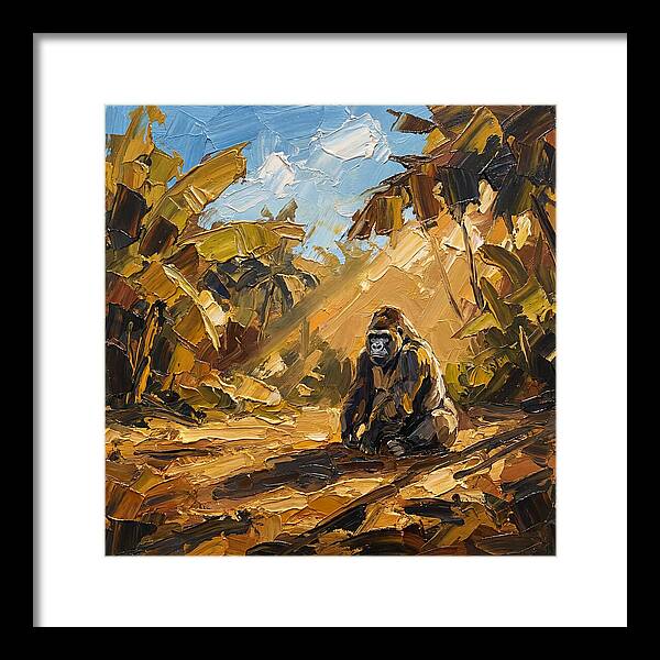 Gorilla In A Mediterranean Landscape