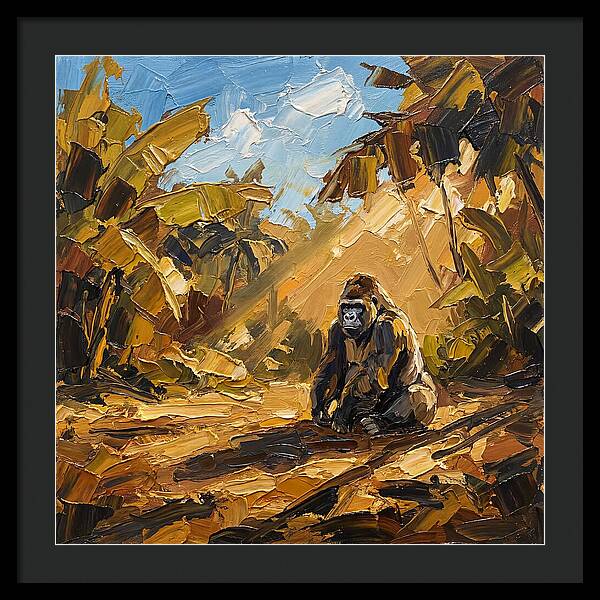 Gorilla In A Mediterranean Landscape