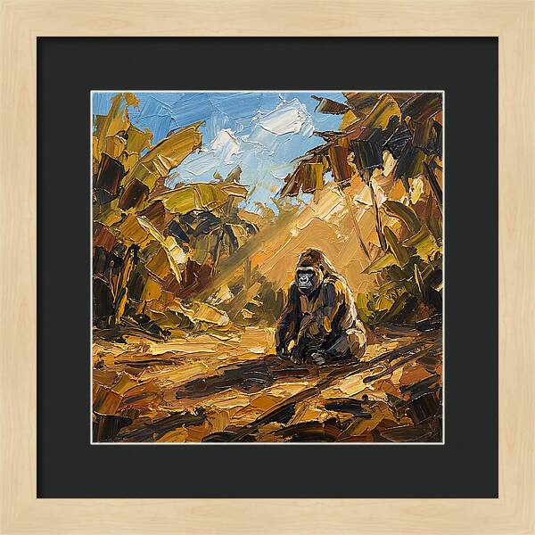 Gorilla In A Mediterranean Landscape