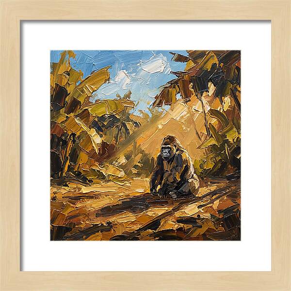 Gorilla In A Mediterranean Landscape
