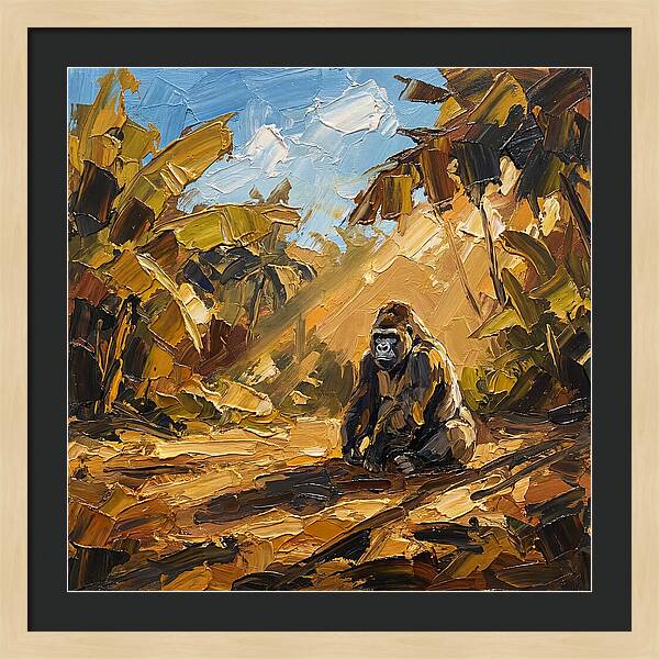 Gorilla In A Mediterranean Landscape