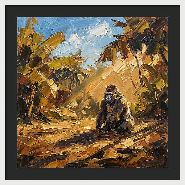Gorilla In A Mediterranean Landscape