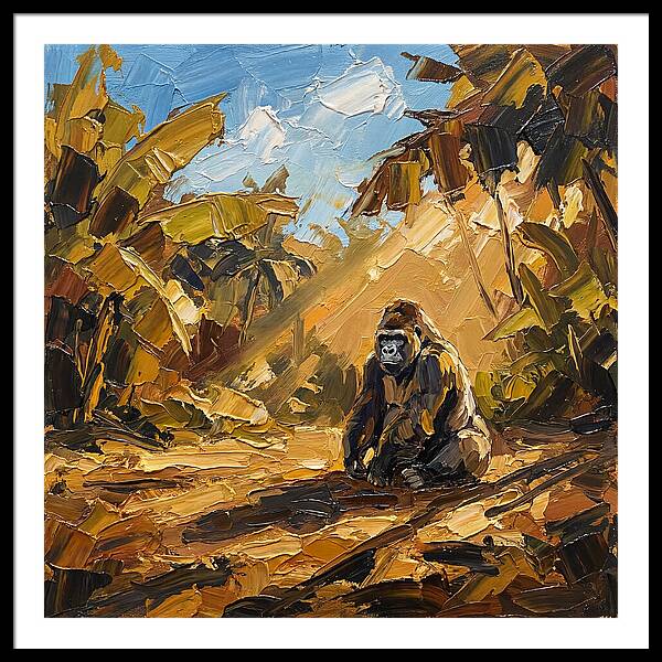 Gorilla In A Mediterranean Landscape