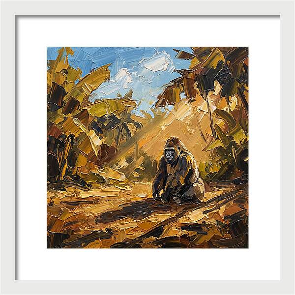 Gorilla In A Mediterranean Landscape
