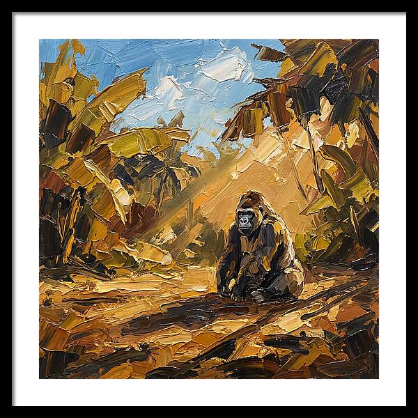 Gorilla In A Mediterranean Landscape