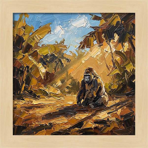 Gorilla In A Mediterranean Landscape