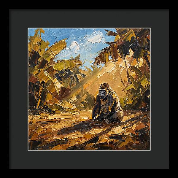 Gorilla In A Mediterranean Landscape