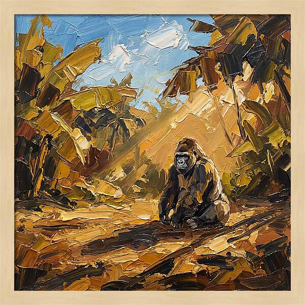 Gorilla In A Mediterranean Landscape