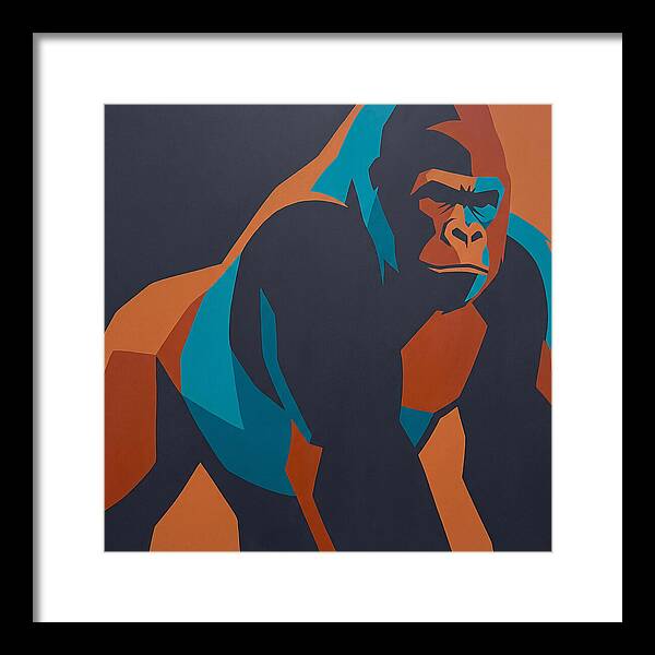 Gorilla In Bold Colors