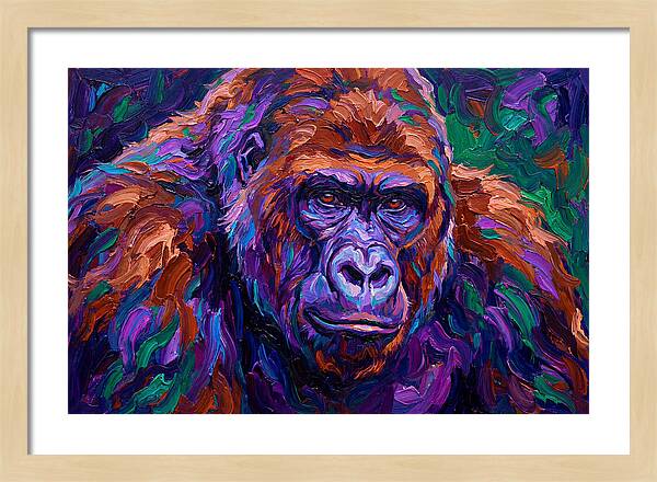 Gorilla In Expressionist Colors