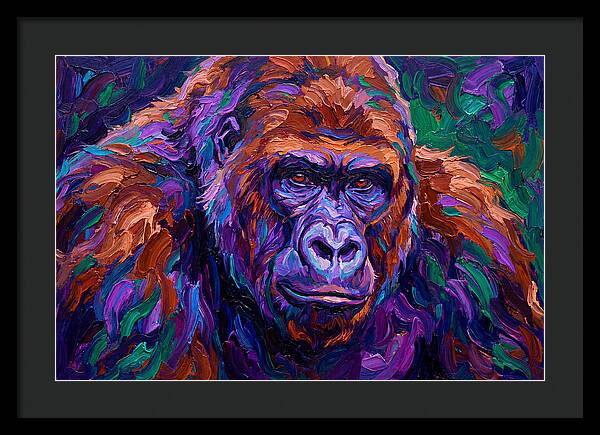 Gorilla In Expressionist Colors