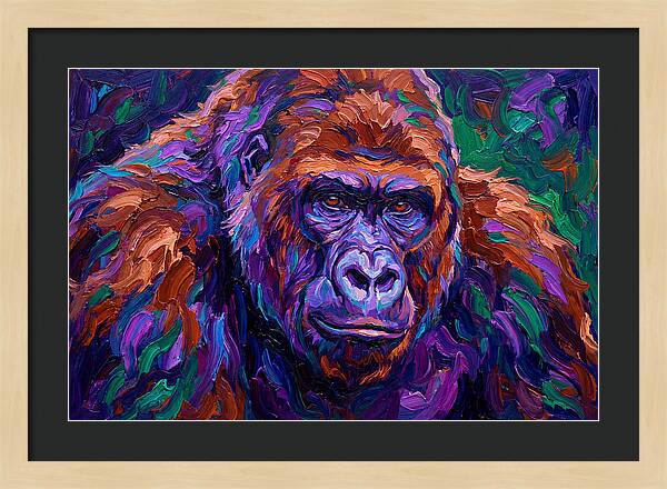 Gorilla In Expressionist Colors
