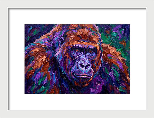 Gorilla In Expressionist Colors