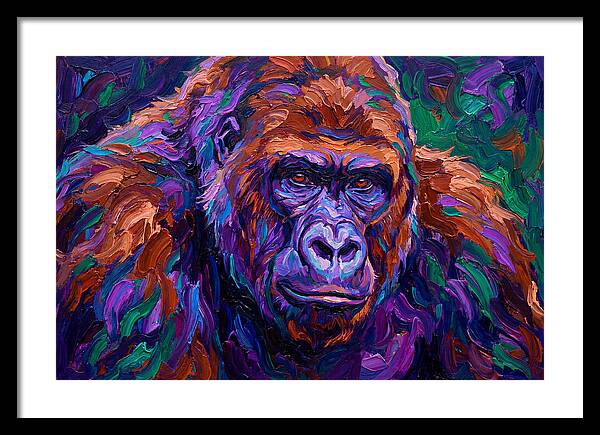 Gorilla In Expressionist Colors
