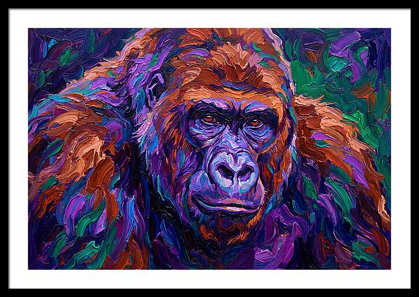 Gorilla In Expressionist Colors