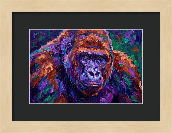 Gorilla In Expressionist Colors