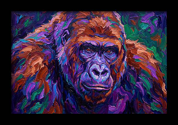 Gorilla In Expressionist Colors