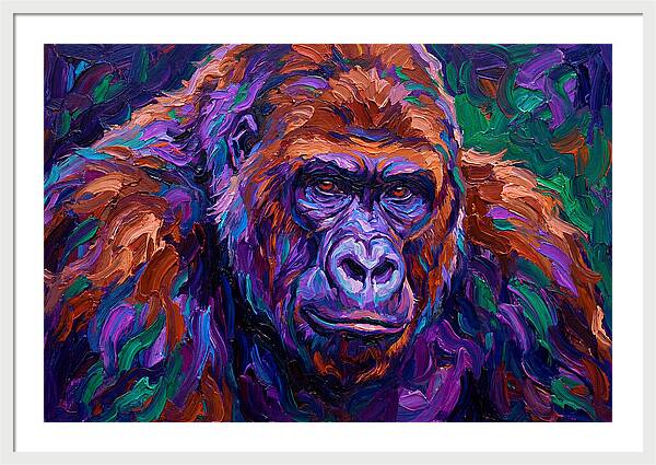 Gorilla In Expressionist Colors