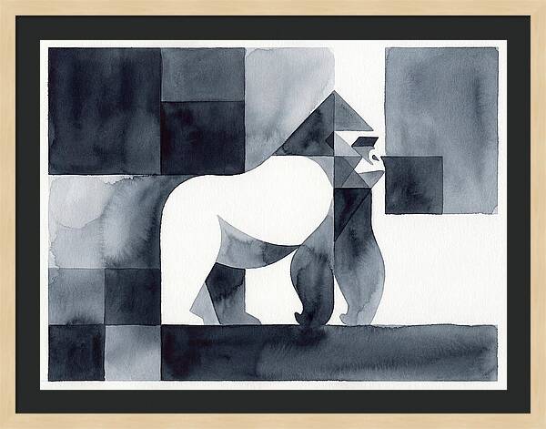 Gorilla In Geometric Harmony