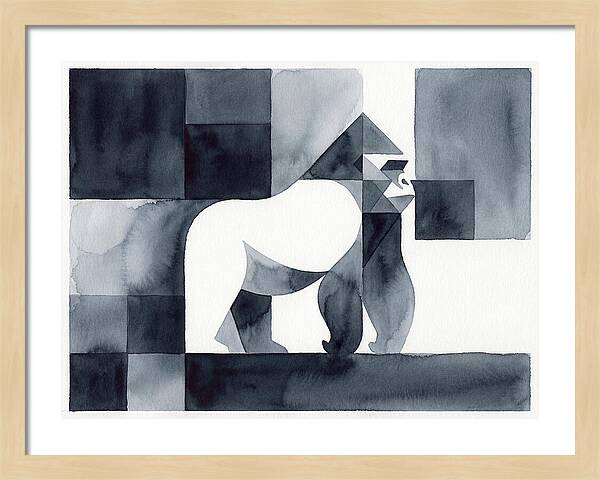 Gorilla In Geometric Harmony