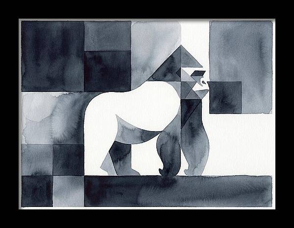 Gorilla In Geometric Harmony