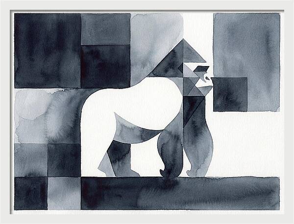 Gorilla In Geometric Harmony