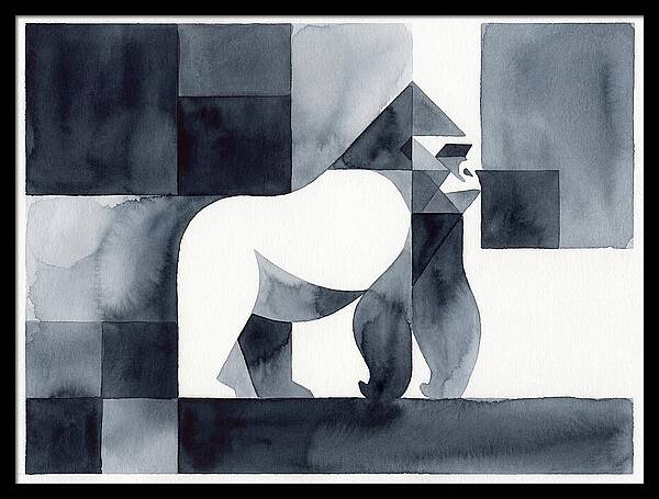 Gorilla In Geometric Harmony