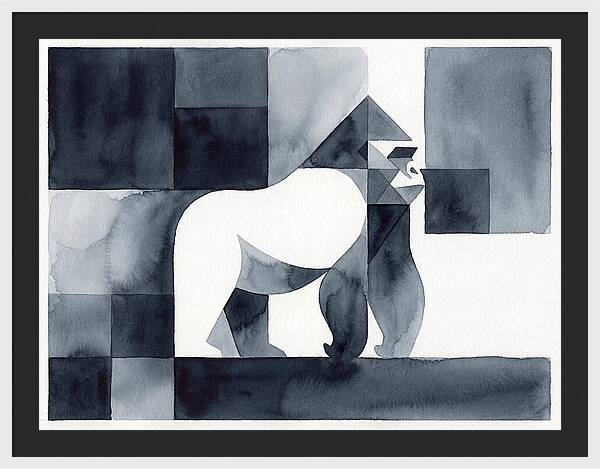 Gorilla In Geometric Harmony