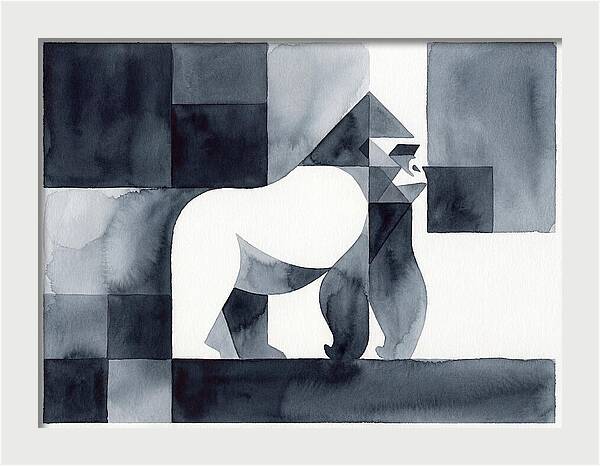 Gorilla In Geometric Harmony