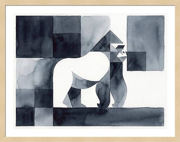 Gorilla In Geometric Harmony