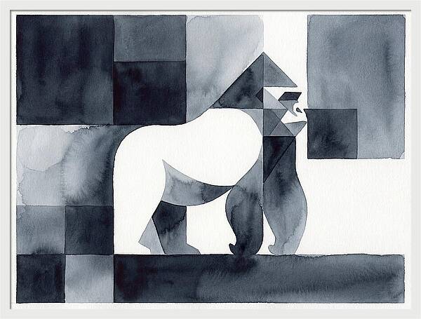 Gorilla In Geometric Harmony