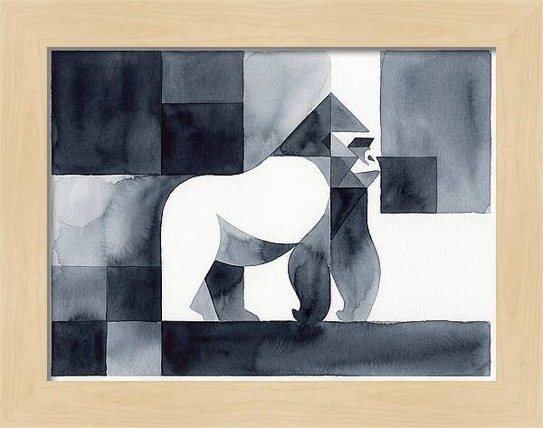 Gorilla In Geometric Harmony
