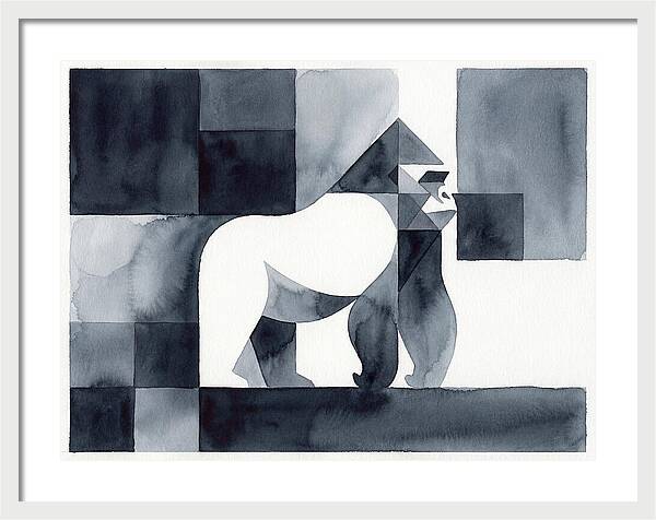 Gorilla In Geometric Harmony