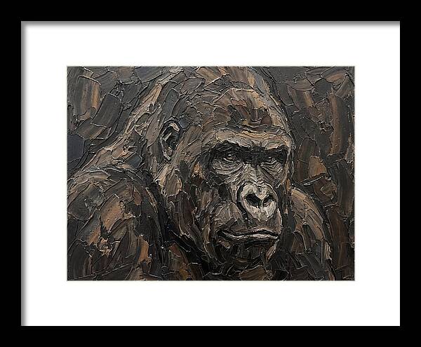 Gorilla In Palette Knife Style