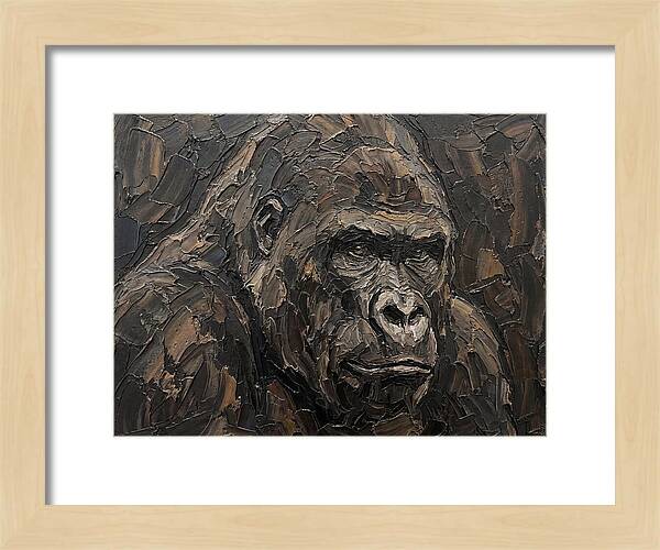 Gorilla In Palette Knife Style