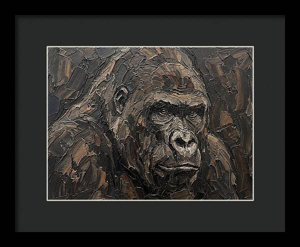 Gorilla In Palette Knife Style