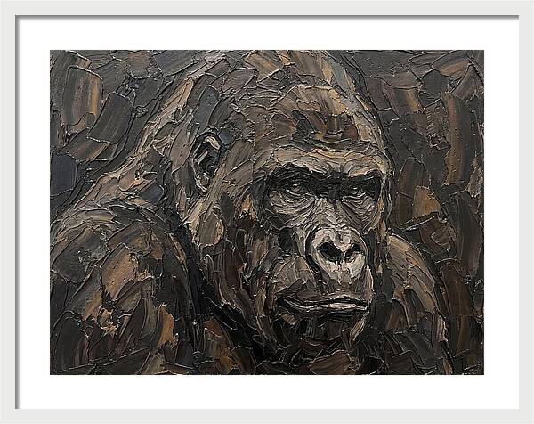 Gorilla In Palette Knife Style
