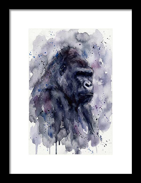 Gorilla In Watercolor Splendor