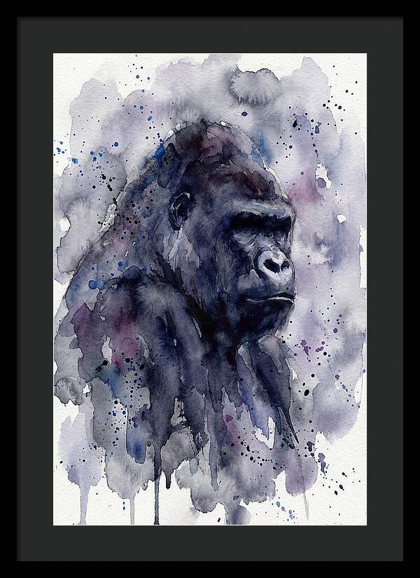 Gorilla In Watercolor Splendor