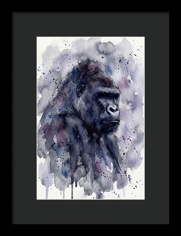 Gorilla In Watercolor Splendor